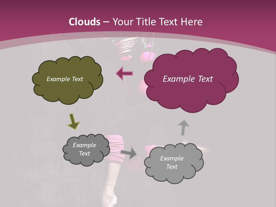 Fitness Elegance Girl PowerPoint Template