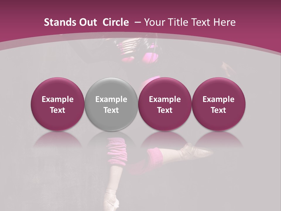 Fitness Elegance Girl PowerPoint Template