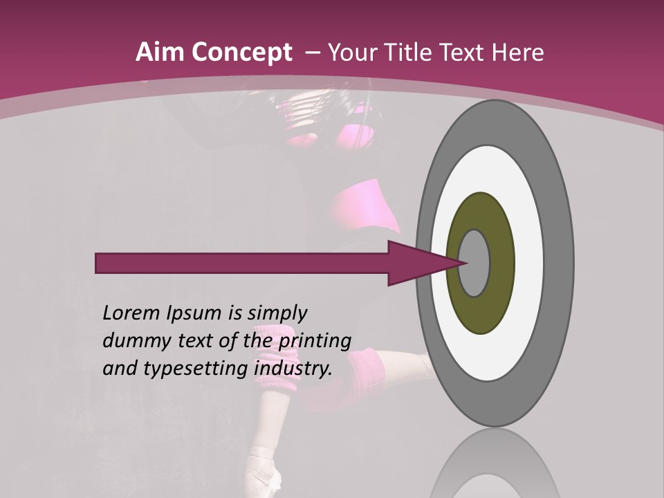 Fitness Elegance Girl PowerPoint Template