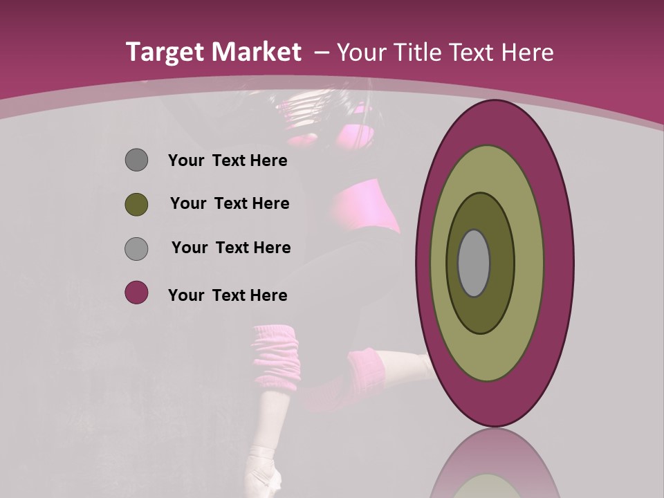 Fitness Elegance Girl PowerPoint Template