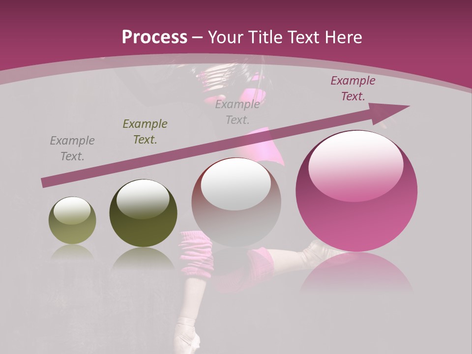 Fitness Elegance Girl PowerPoint Template