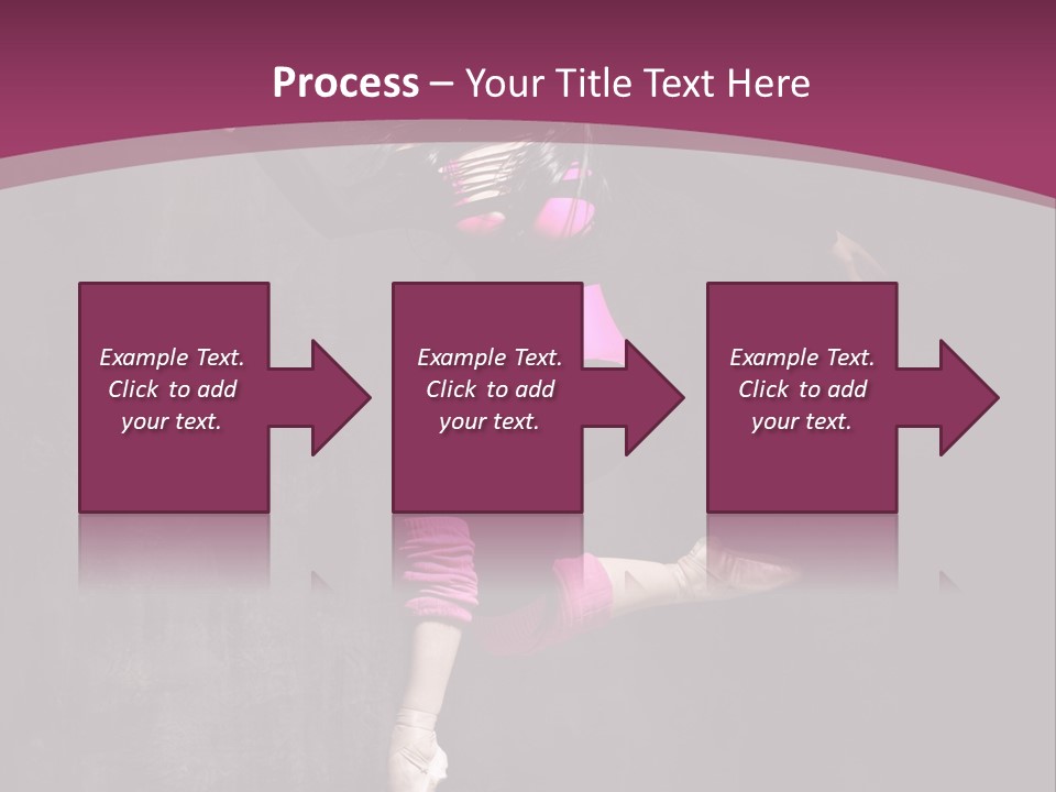 Fitness Elegance Girl PowerPoint Template