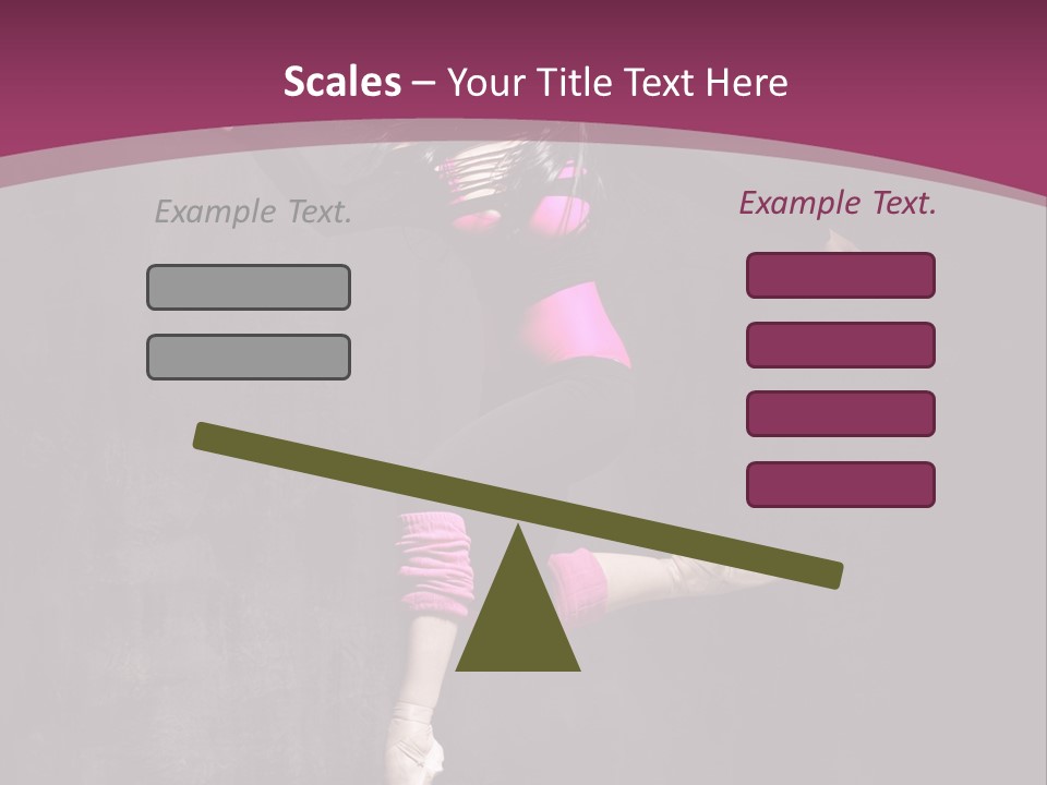 Fitness Elegance Girl PowerPoint Template