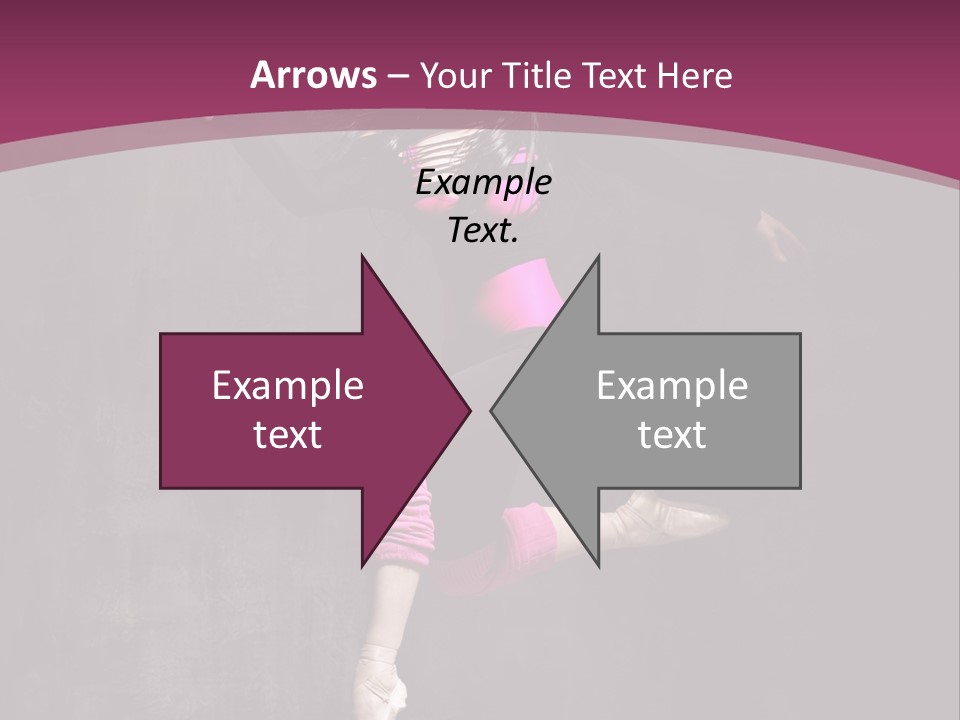 Fitness Elegance Girl PowerPoint Template