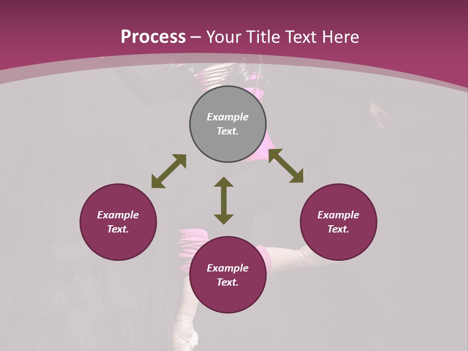 Fitness Elegance Girl PowerPoint Template