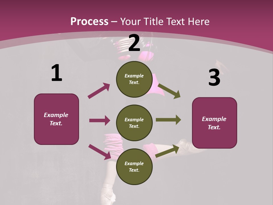 Fitness Elegance Girl PowerPoint Template