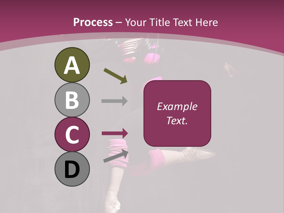 Fitness Elegance Girl PowerPoint Template