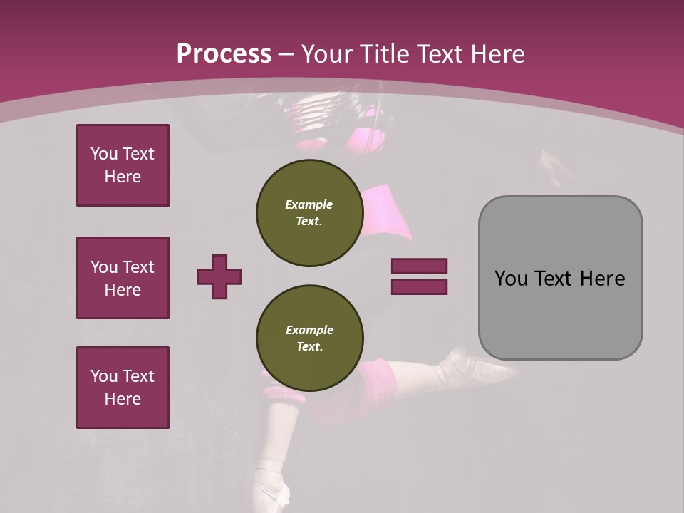 Fitness Elegance Girl PowerPoint Template