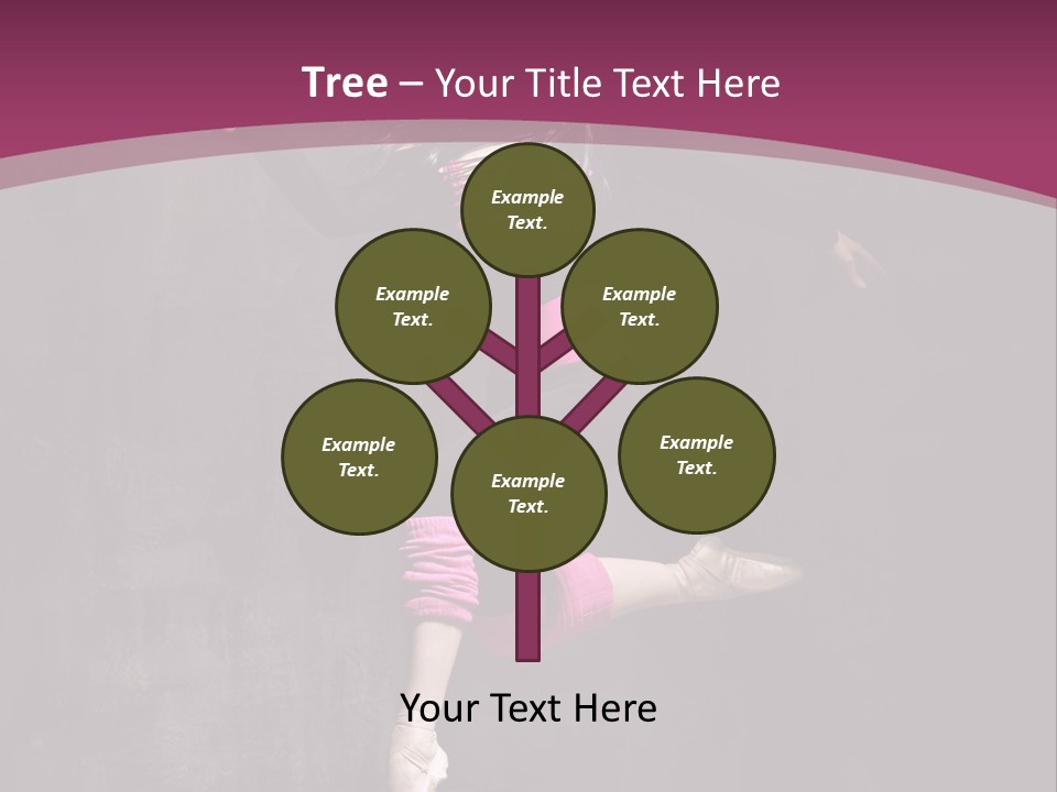 Fitness Elegance Girl PowerPoint Template