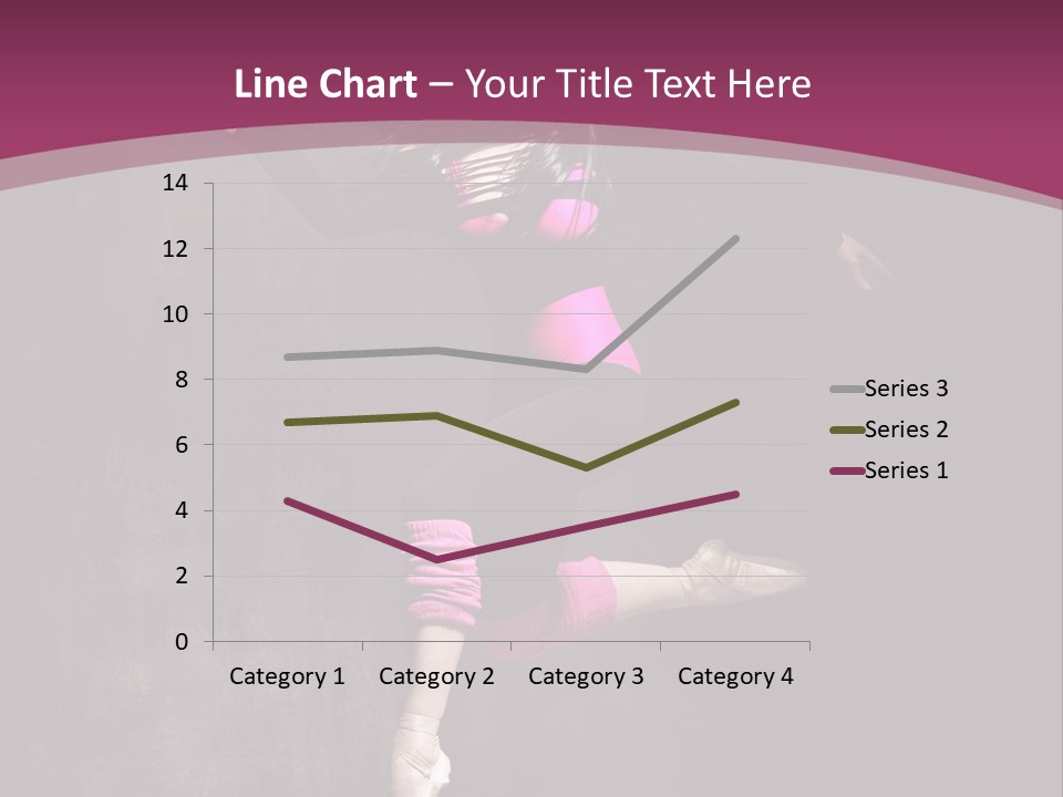 Fitness Elegance Girl PowerPoint Template