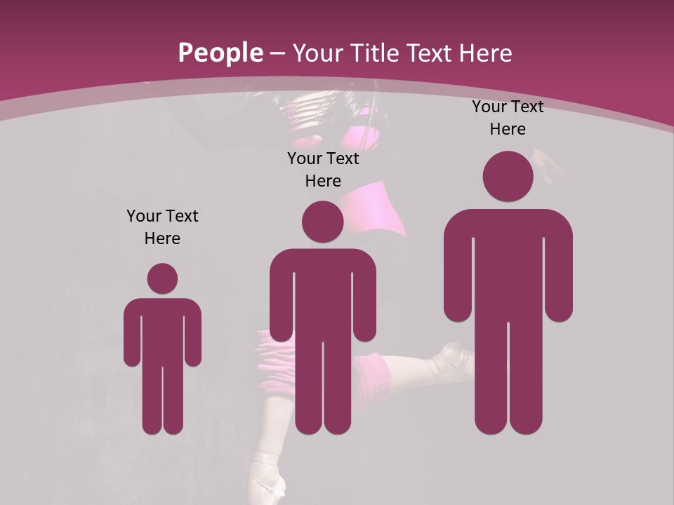 Fitness Elegance Girl PowerPoint Template