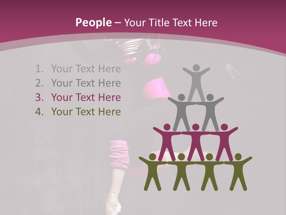 Fitness Elegance Girl PowerPoint Template