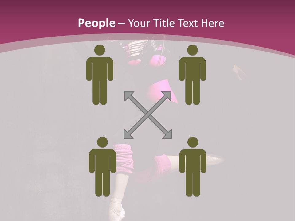 Fitness Elegance Girl PowerPoint Template