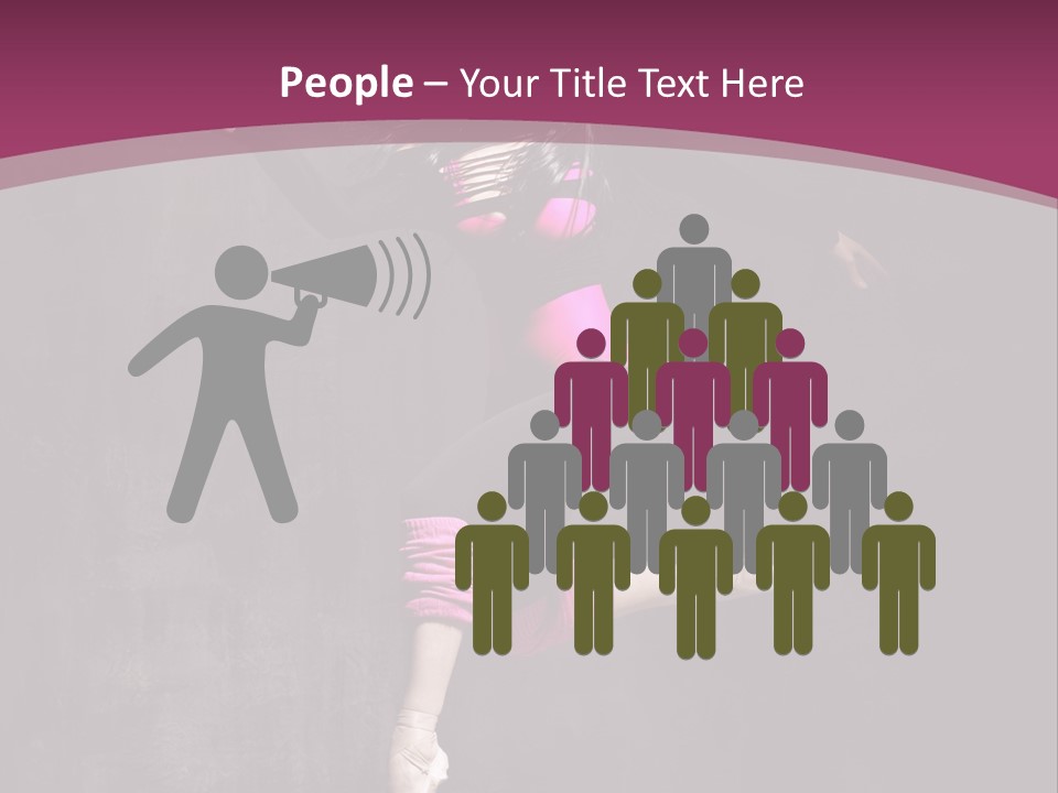 Fitness Elegance Girl PowerPoint Template