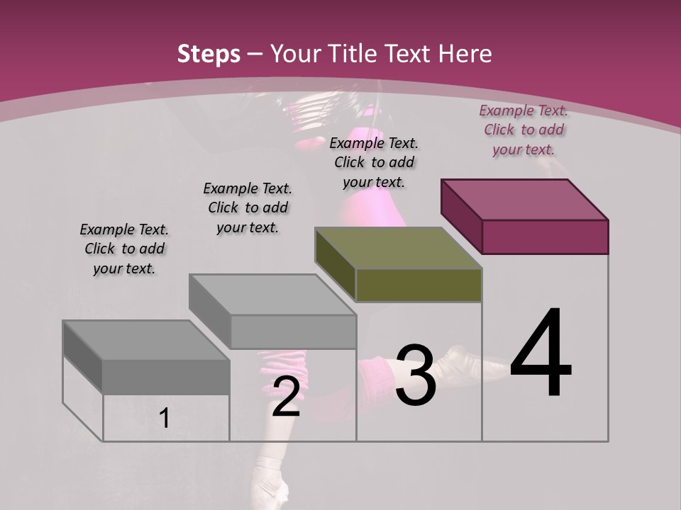 Fitness Elegance Girl PowerPoint Template