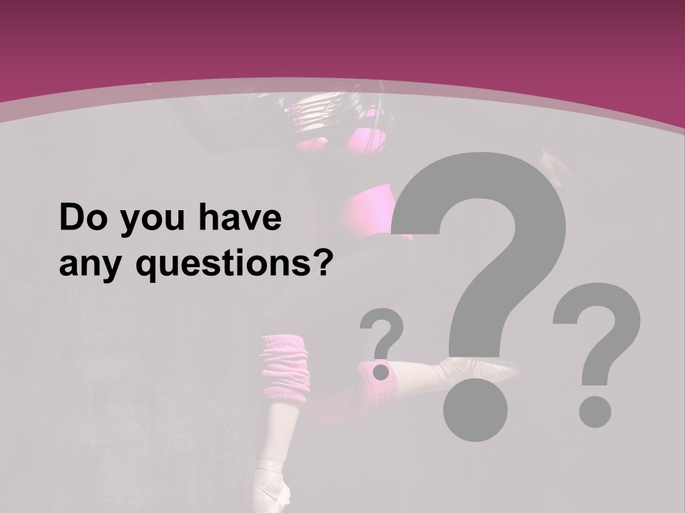 Fitness Elegance Girl PowerPoint Template