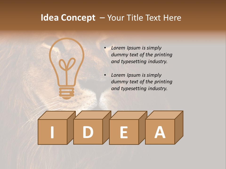 Cat Background King PowerPoint Template