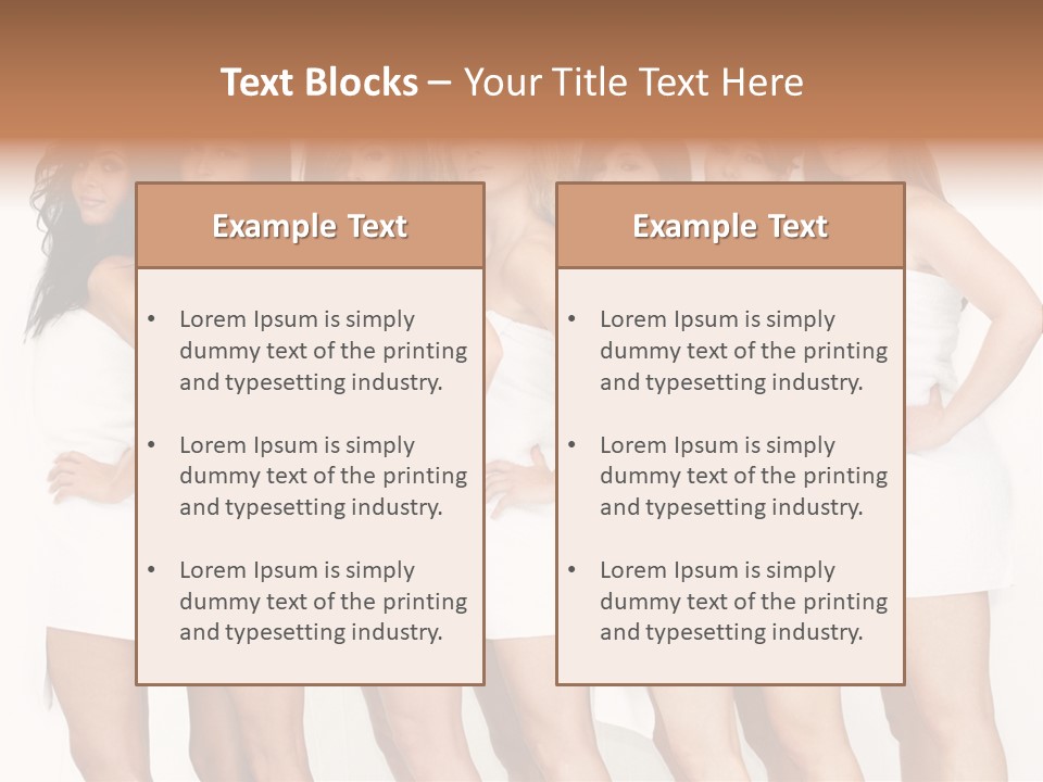 Erotic Models Together PowerPoint Template