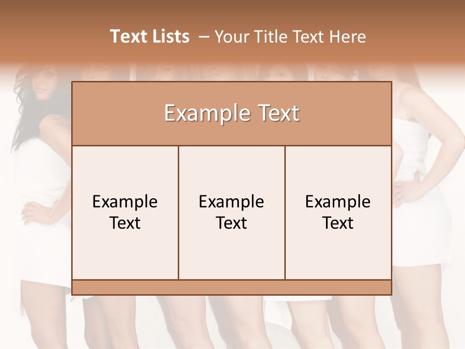 Erotic Models Together PowerPoint Template