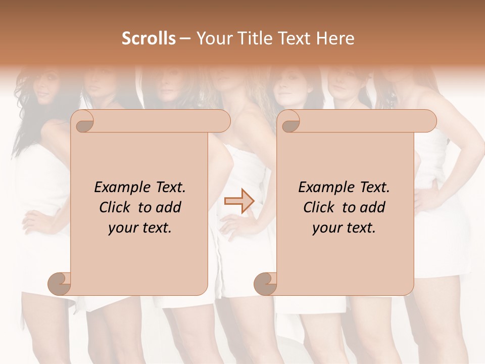 Erotic Models Together PowerPoint Template