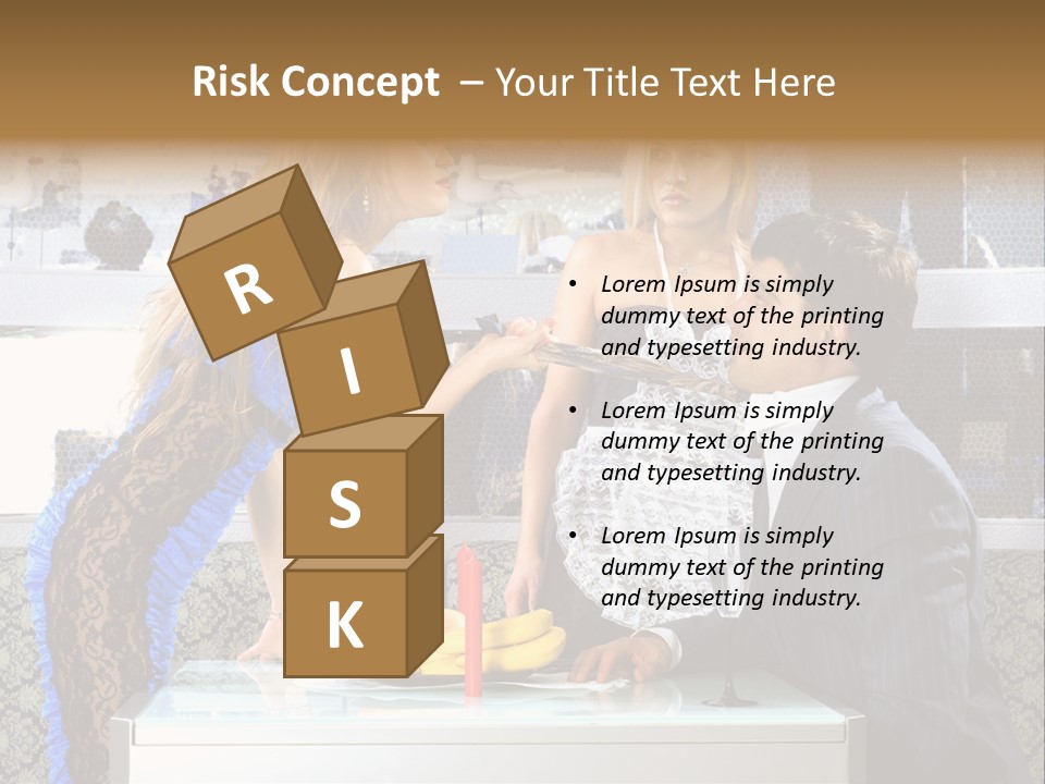 Seize Domination Kick PowerPoint Template