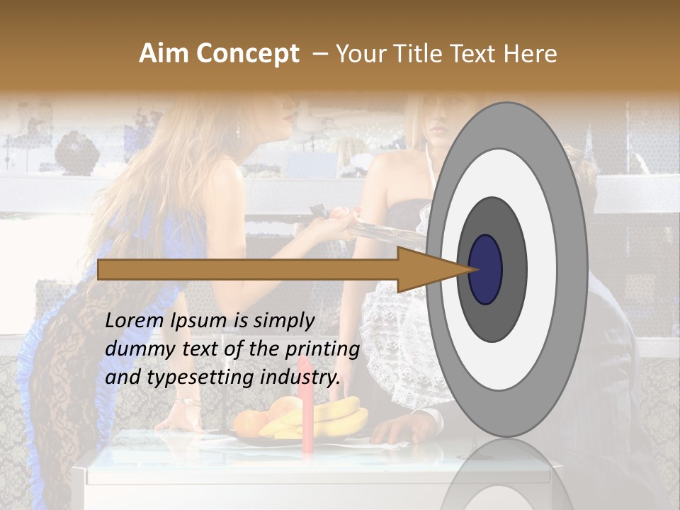Seize Domination Kick PowerPoint Template