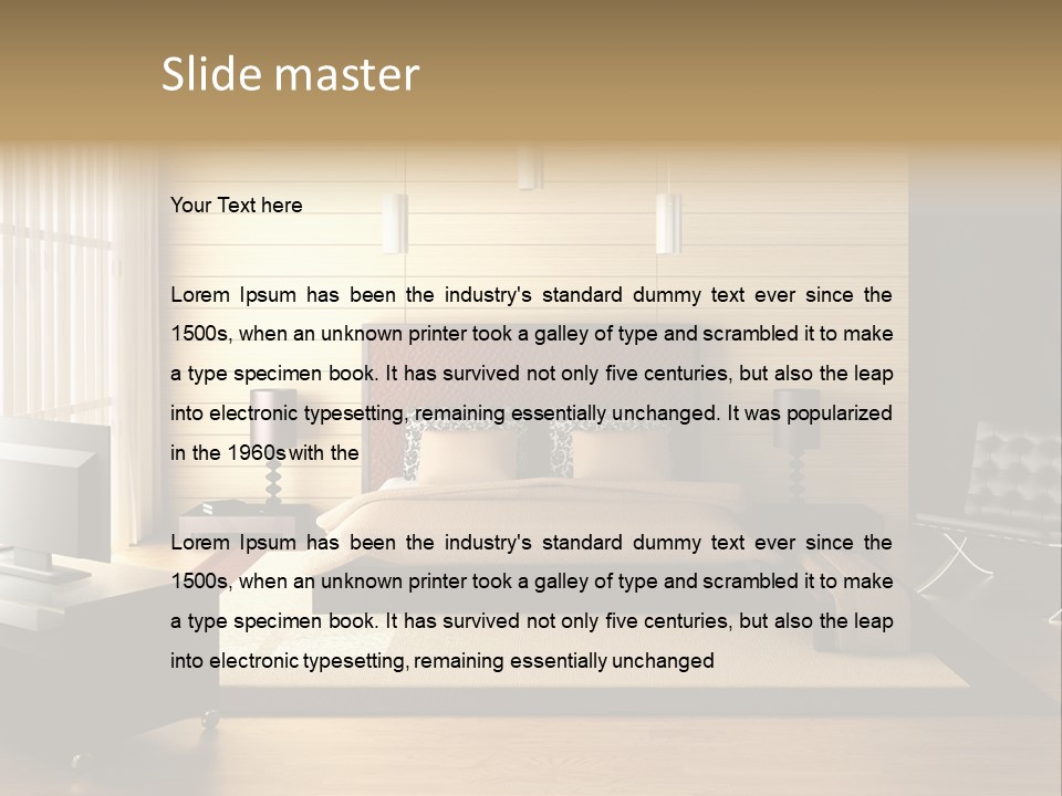 Room Geometry Relax PowerPoint Template