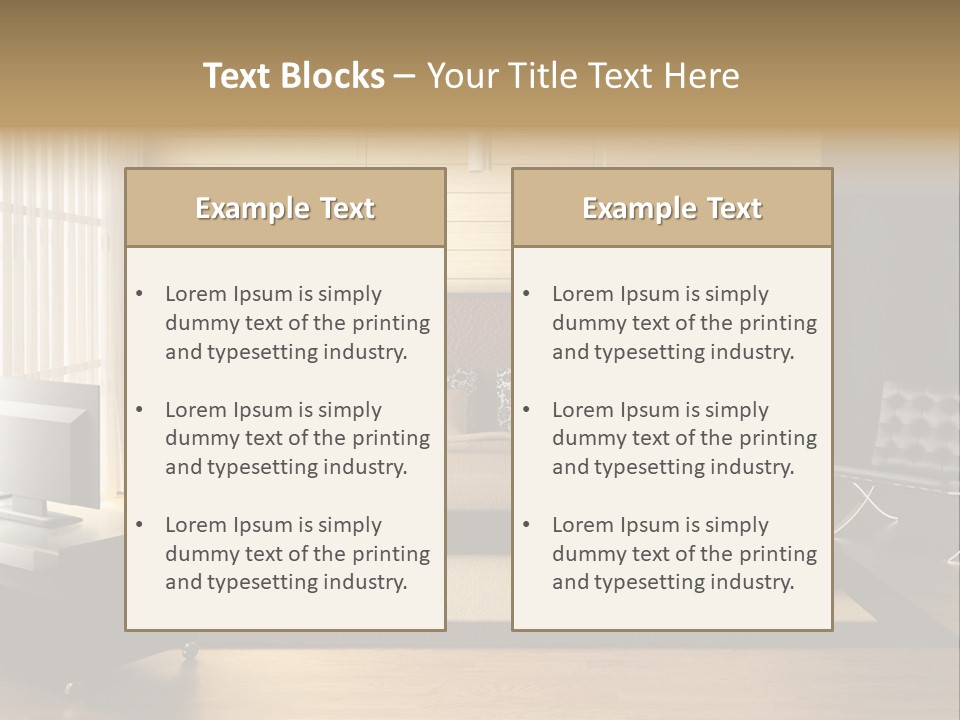 Room Geometry Relax PowerPoint Template