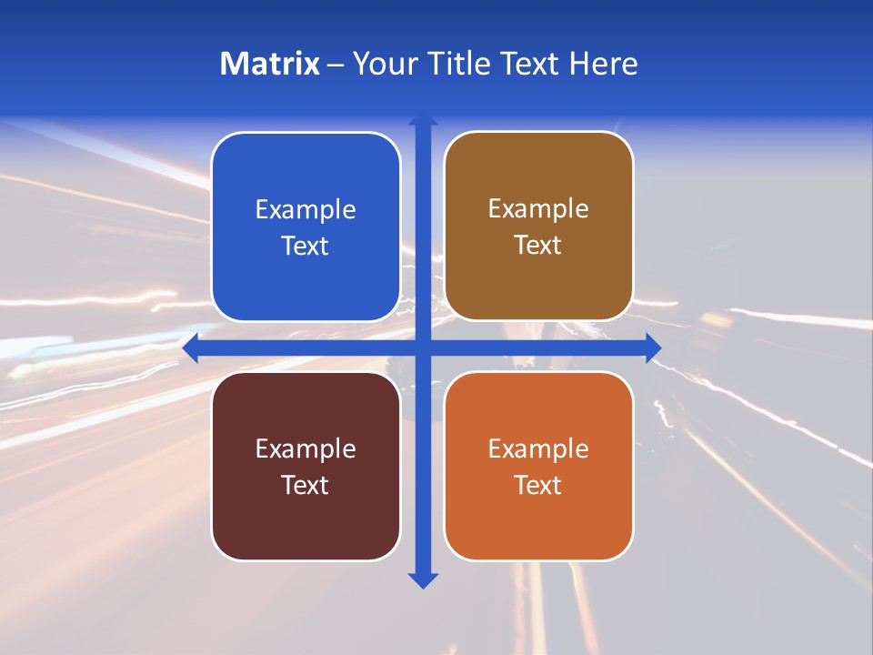 Automobile Destination Highway PowerPoint Template