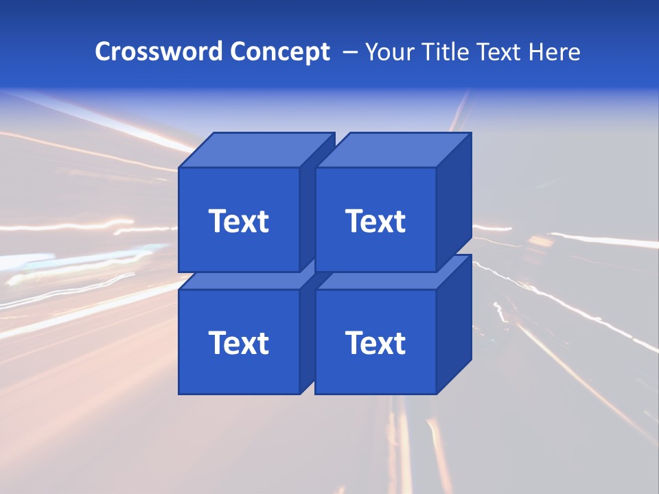Automobile Destination Highway PowerPoint Template