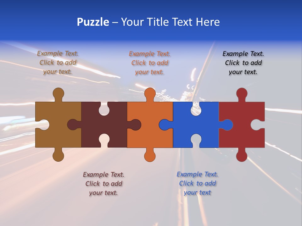 Automobile Destination Highway PowerPoint Template