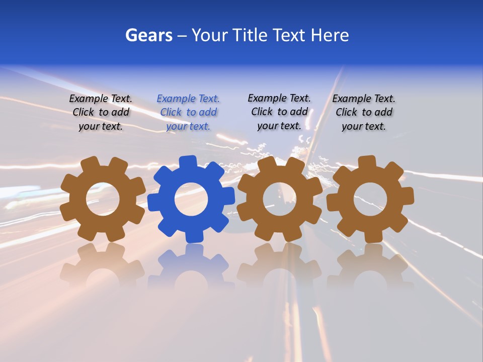 Automobile Destination Highway PowerPoint Template