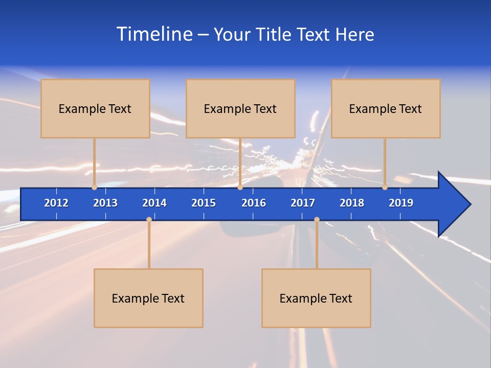 Automobile Destination Highway PowerPoint Template