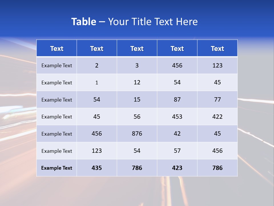 Automobile Destination Highway PowerPoint Template