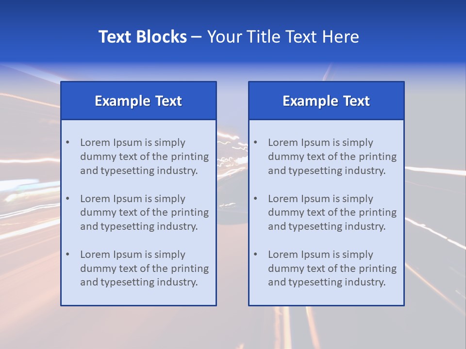Automobile Destination Highway PowerPoint Template