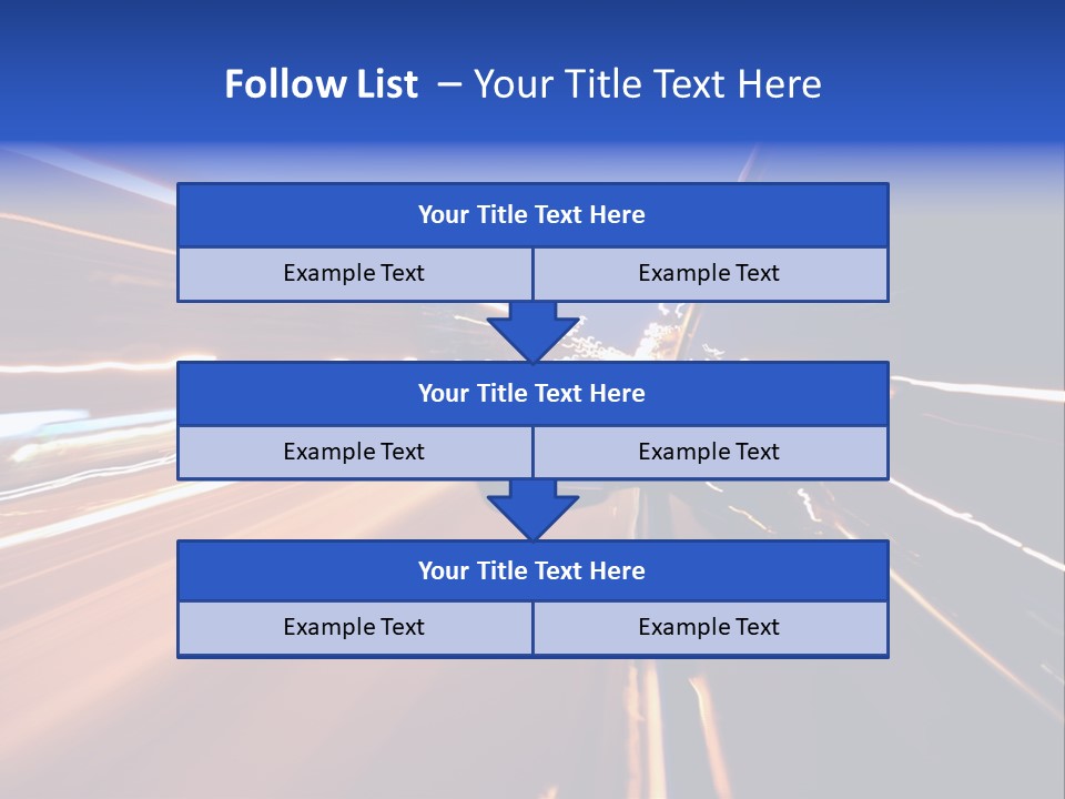 Automobile Destination Highway PowerPoint Template