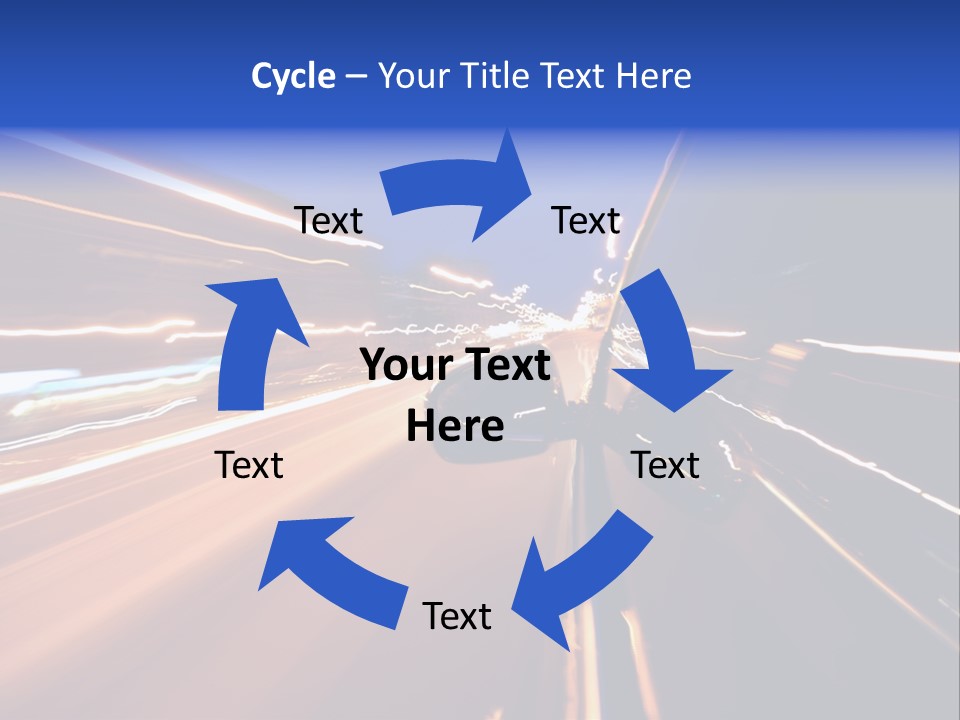 Automobile Destination Highway PowerPoint Template