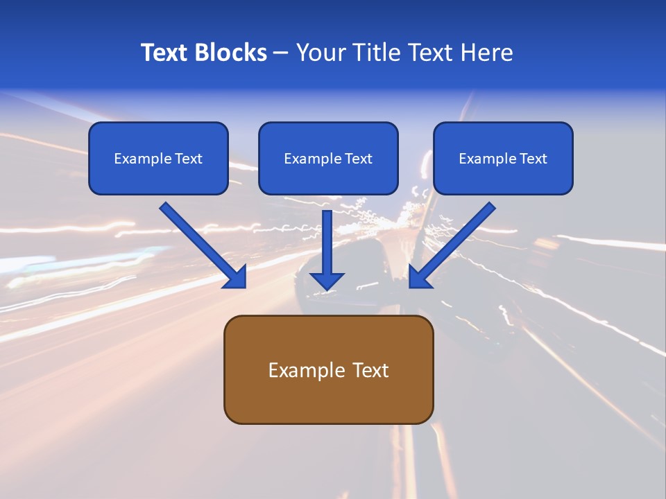 Automobile Destination Highway PowerPoint Template