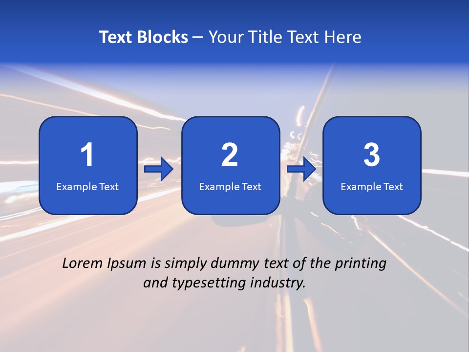 Automobile Destination Highway PowerPoint Template