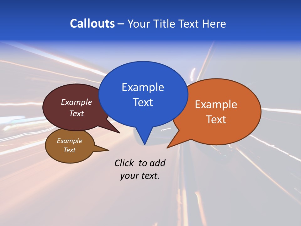 Automobile Destination Highway PowerPoint Template