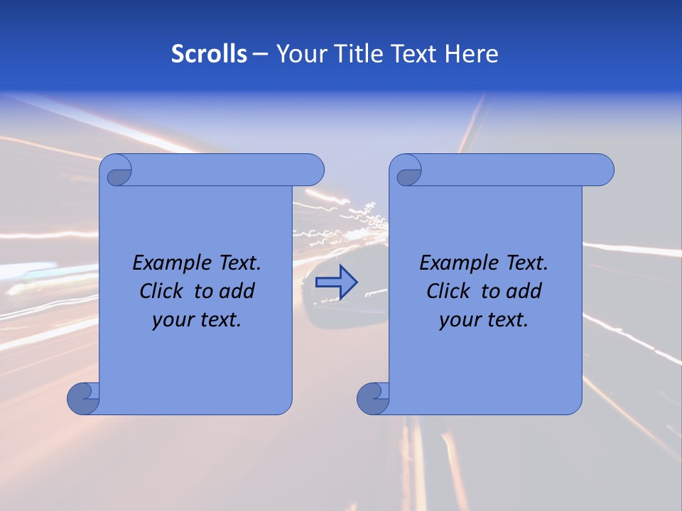 Automobile Destination Highway PowerPoint Template