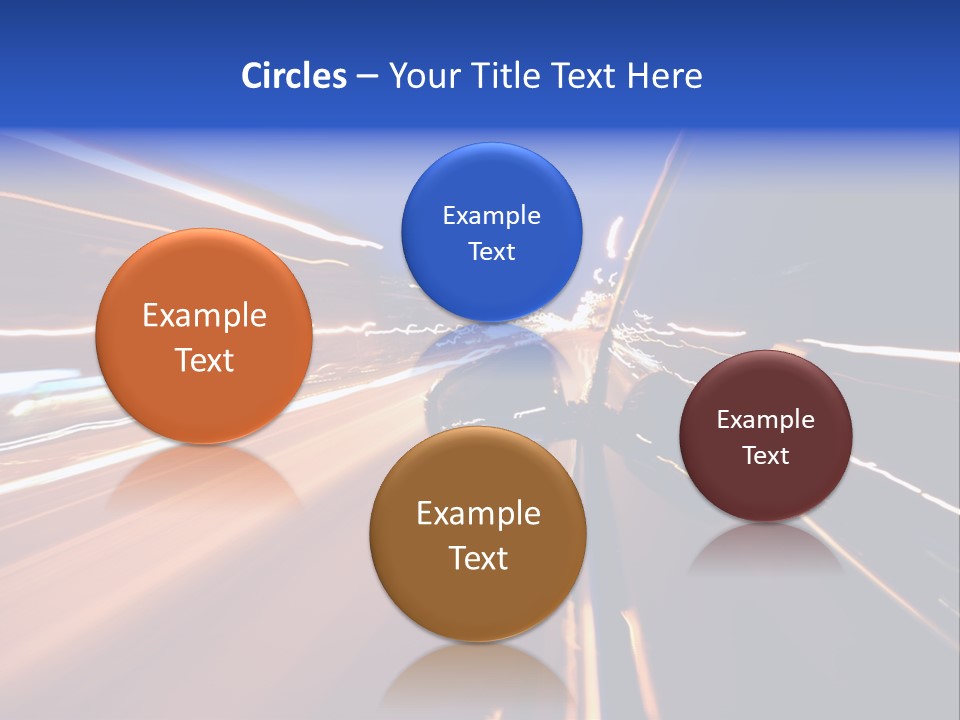 Automobile Destination Highway PowerPoint Template