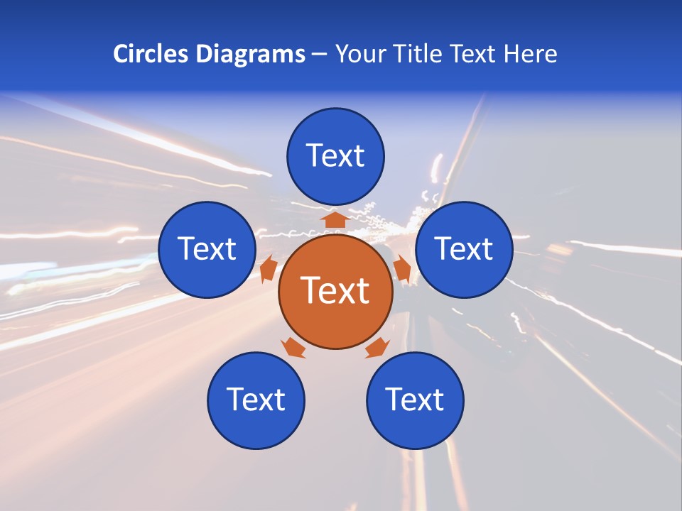 Automobile Destination Highway PowerPoint Template