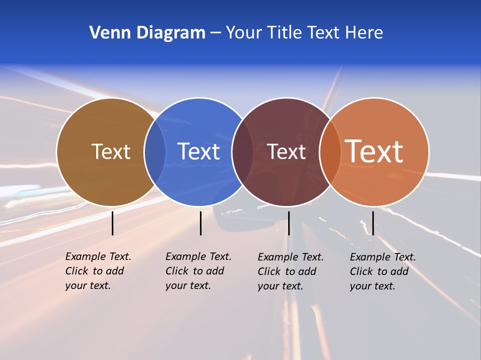 Automobile Destination Highway PowerPoint Template