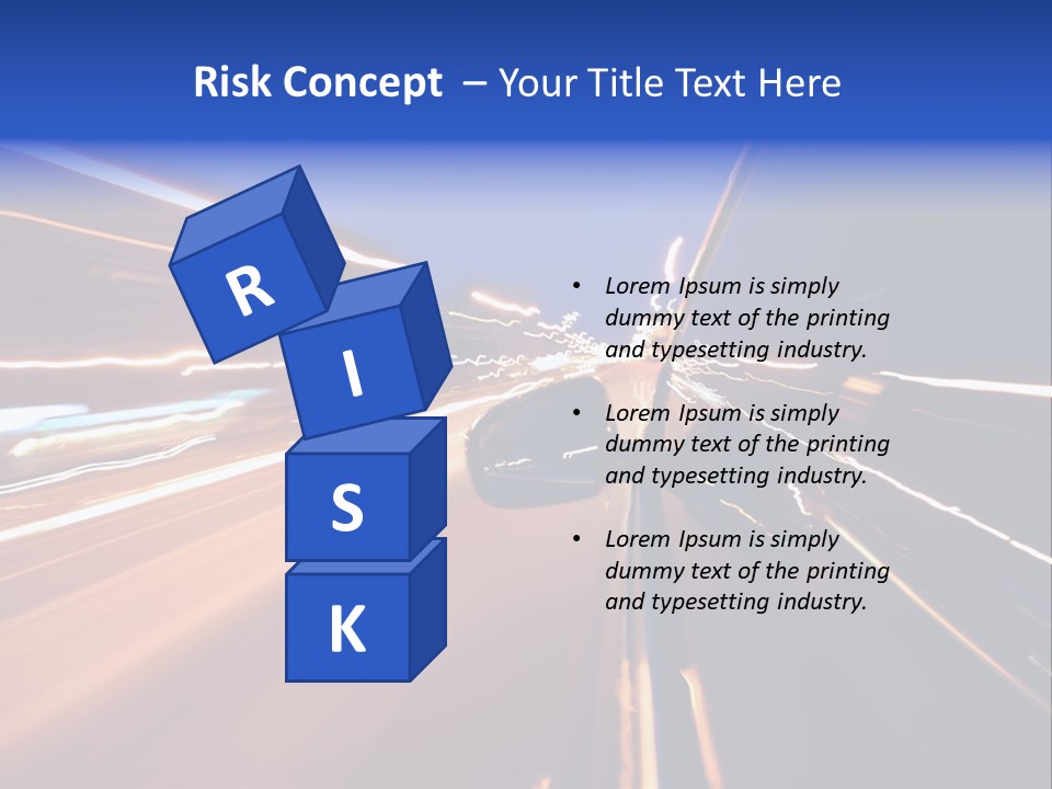 Automobile Destination Highway PowerPoint Template