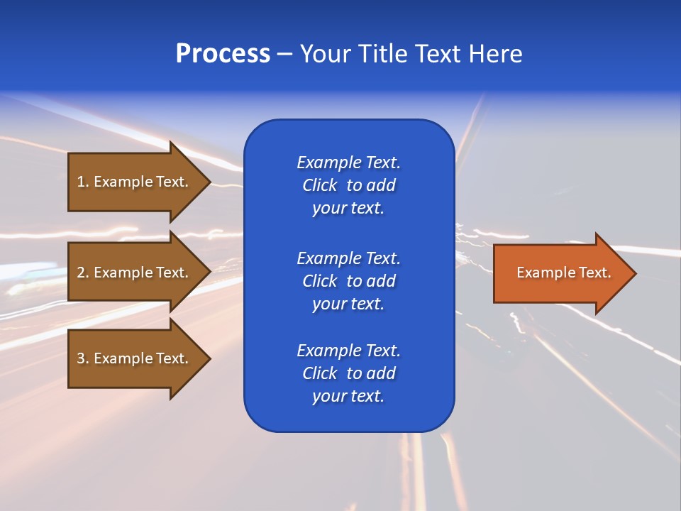 Automobile Destination Highway PowerPoint Template