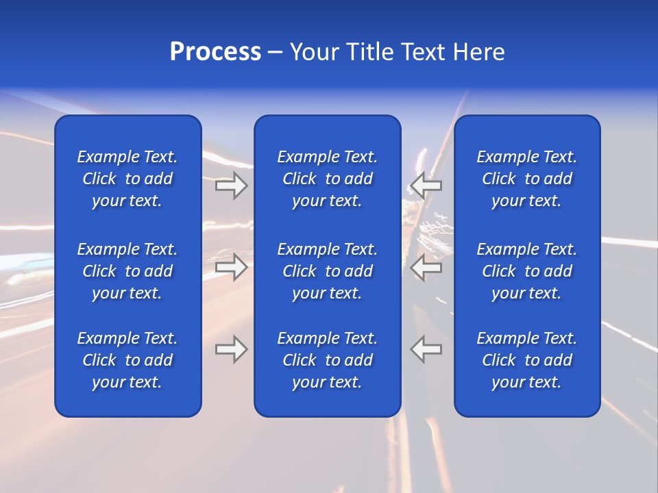 Automobile Destination Highway PowerPoint Template