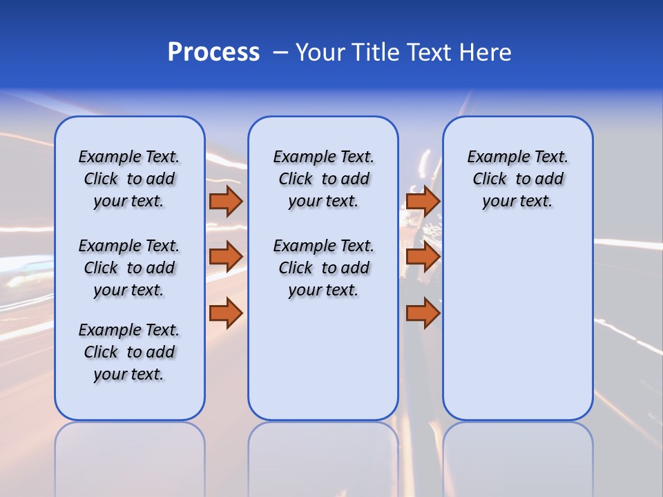 Automobile Destination Highway PowerPoint Template