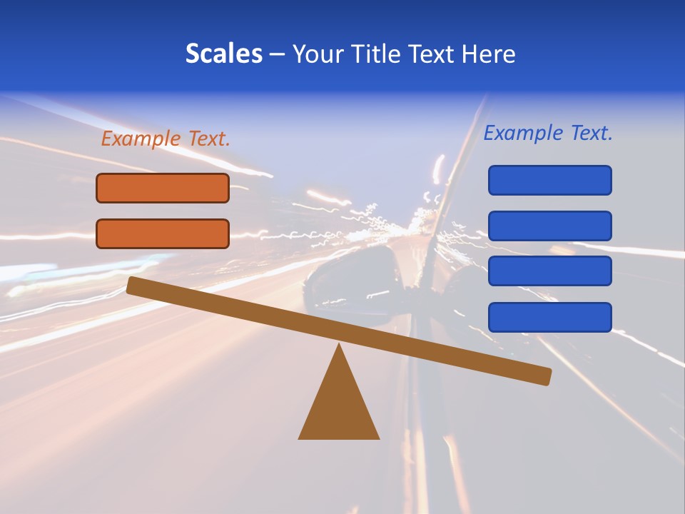 Automobile Destination Highway PowerPoint Template