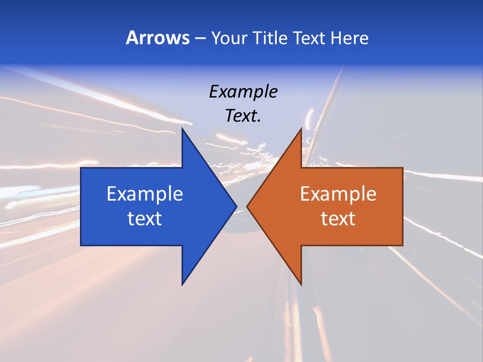 Automobile Destination Highway PowerPoint Template